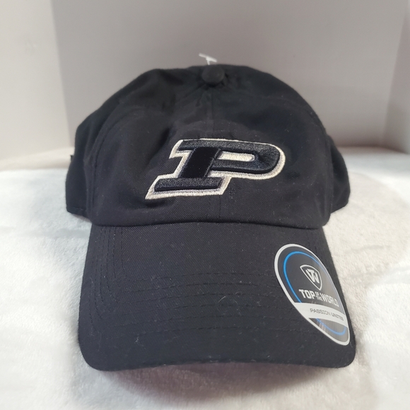 Top of the World Other - Top of the World Black Cap with Blue Accent Logo